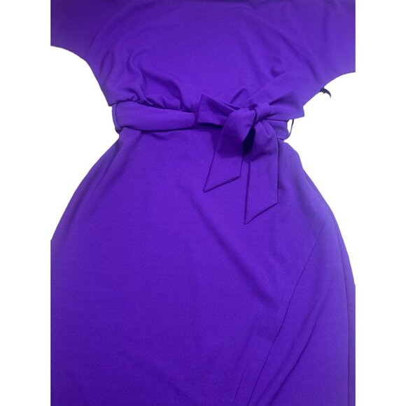 Blouson Split Wrap Dress Pink Size 4 - Picture 4 of 5